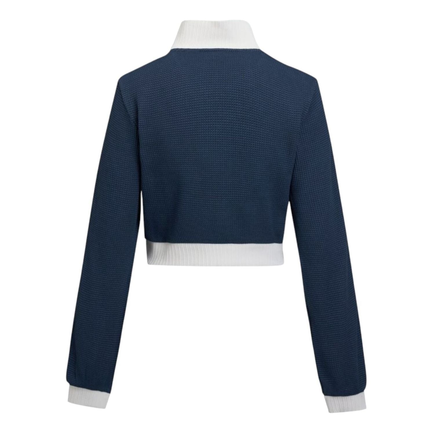 (WMNS) adidas Crop Track Top Slim Fit Jacket Asia Sizing 'Night Indigo' KC2646