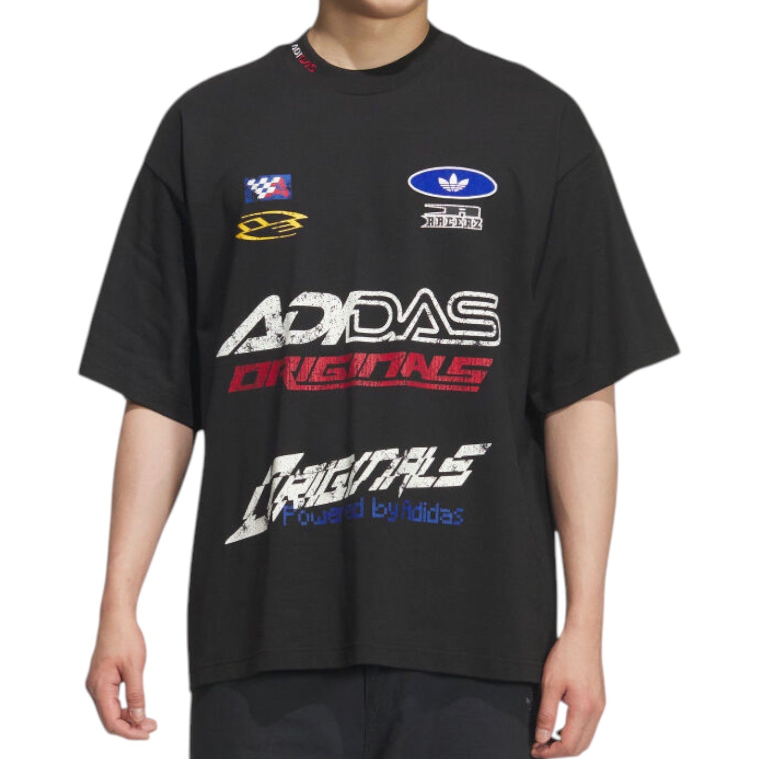 adidas Short-Sleeved Oversize T-shirt Asia Sizing 'Black' KH1195