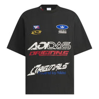 adidas Short-Sleeved Oversize T-shirt Asia Sizing 'Black' KH1195