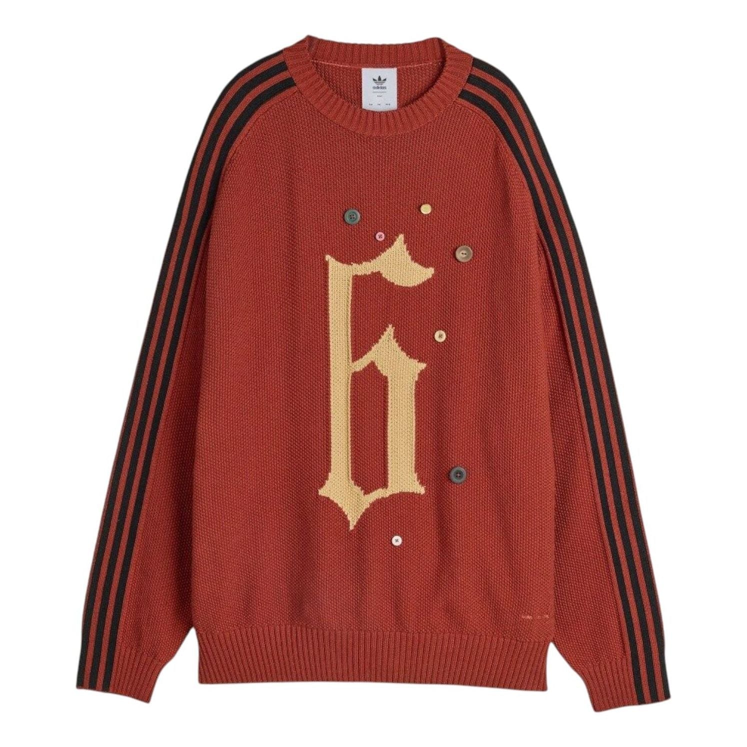 adidas x Song For The Mute 006 Graphic Relaxed Sweater 'Red' KC0327