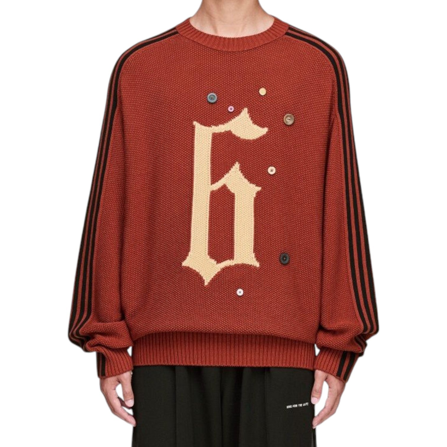 adidas x Song For The Mute 006 Graphic Relaxed Sweater 'Red' KC0327