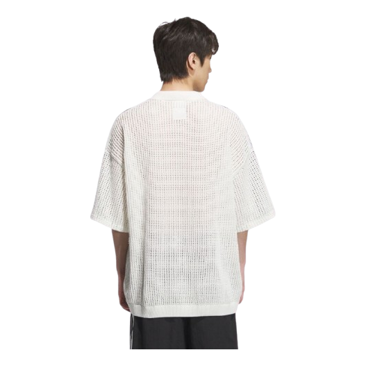 adidas Short-sleeved Polo Shirt 'White' KF0403