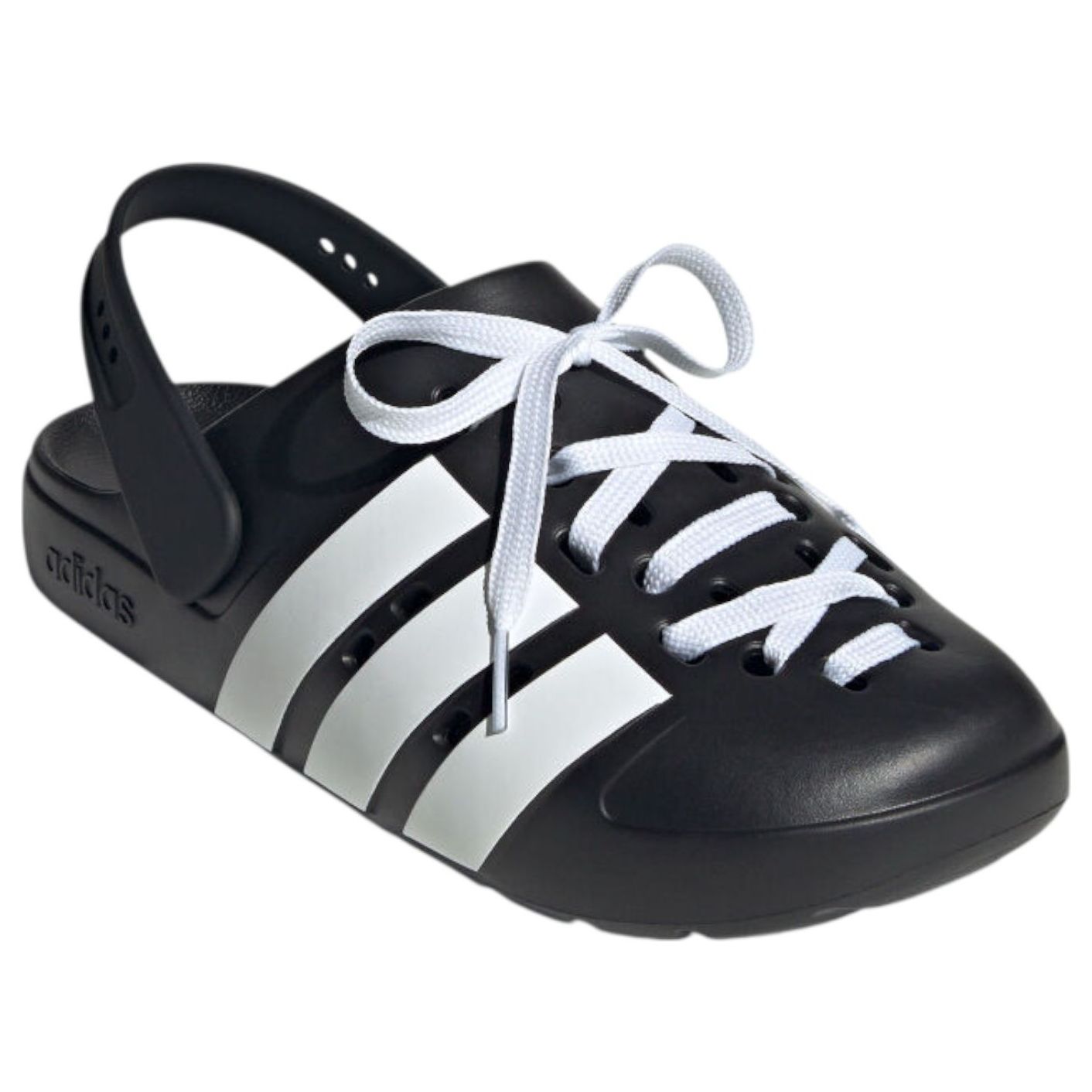 adidas Adilette Clog 'Black White' JR4025