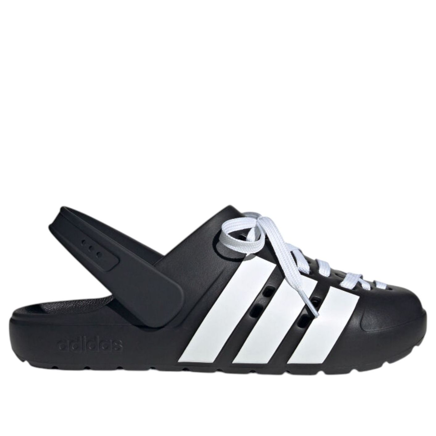 adidas Adilette Clog 'Black White' JR4025