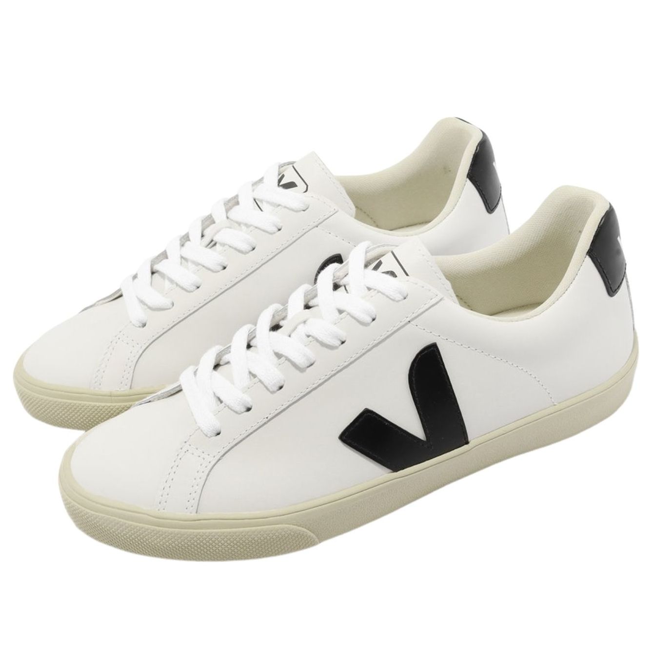 (WMNS) Veja Esplar Logo 'White Black' EO020005A