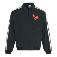 adidas CNY 3 Stripes Reversible Woven Jacket 'Black' KE4057