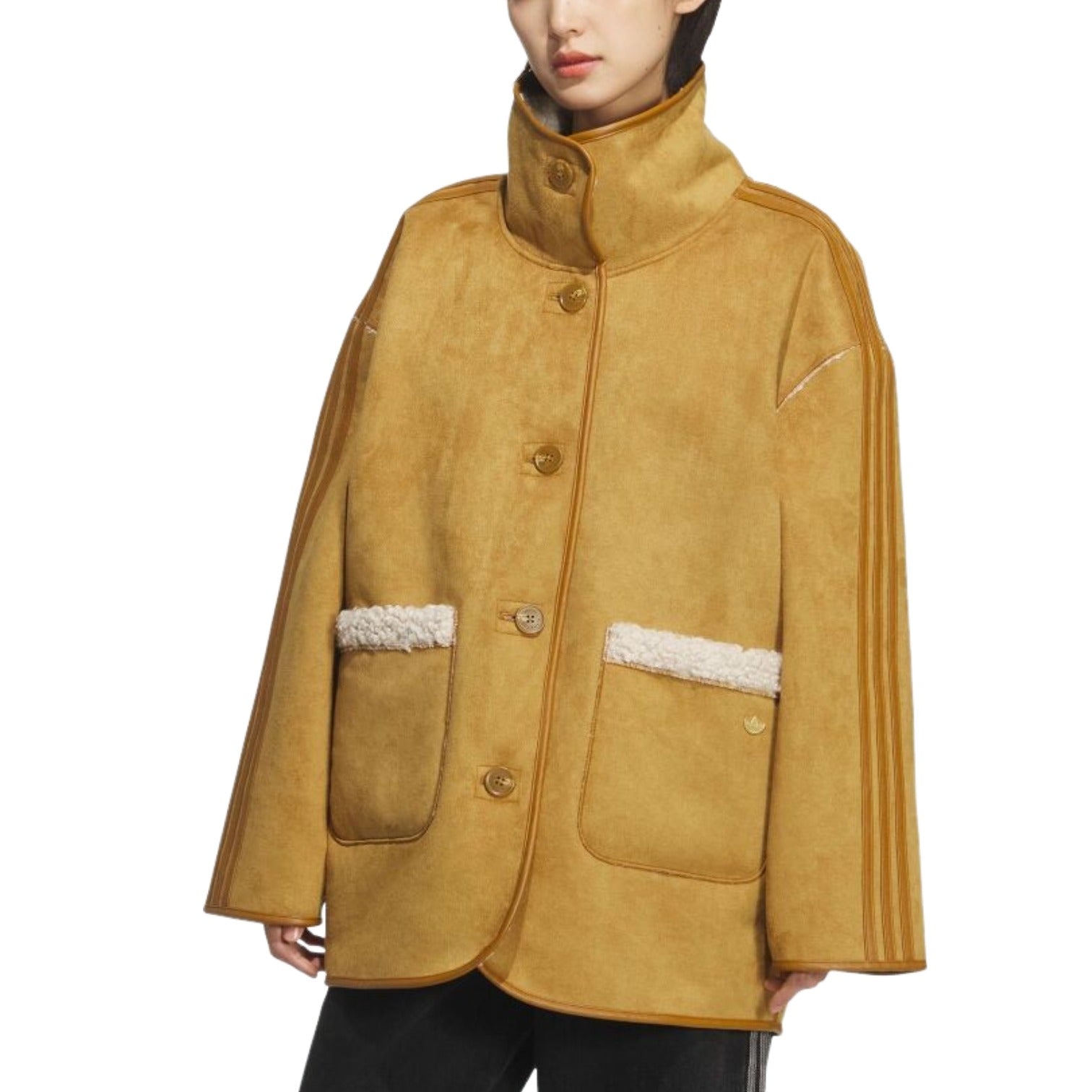 (WMNS) adidas Crafted Jacket 'Bronze Strata Crystal Linen' KT3145