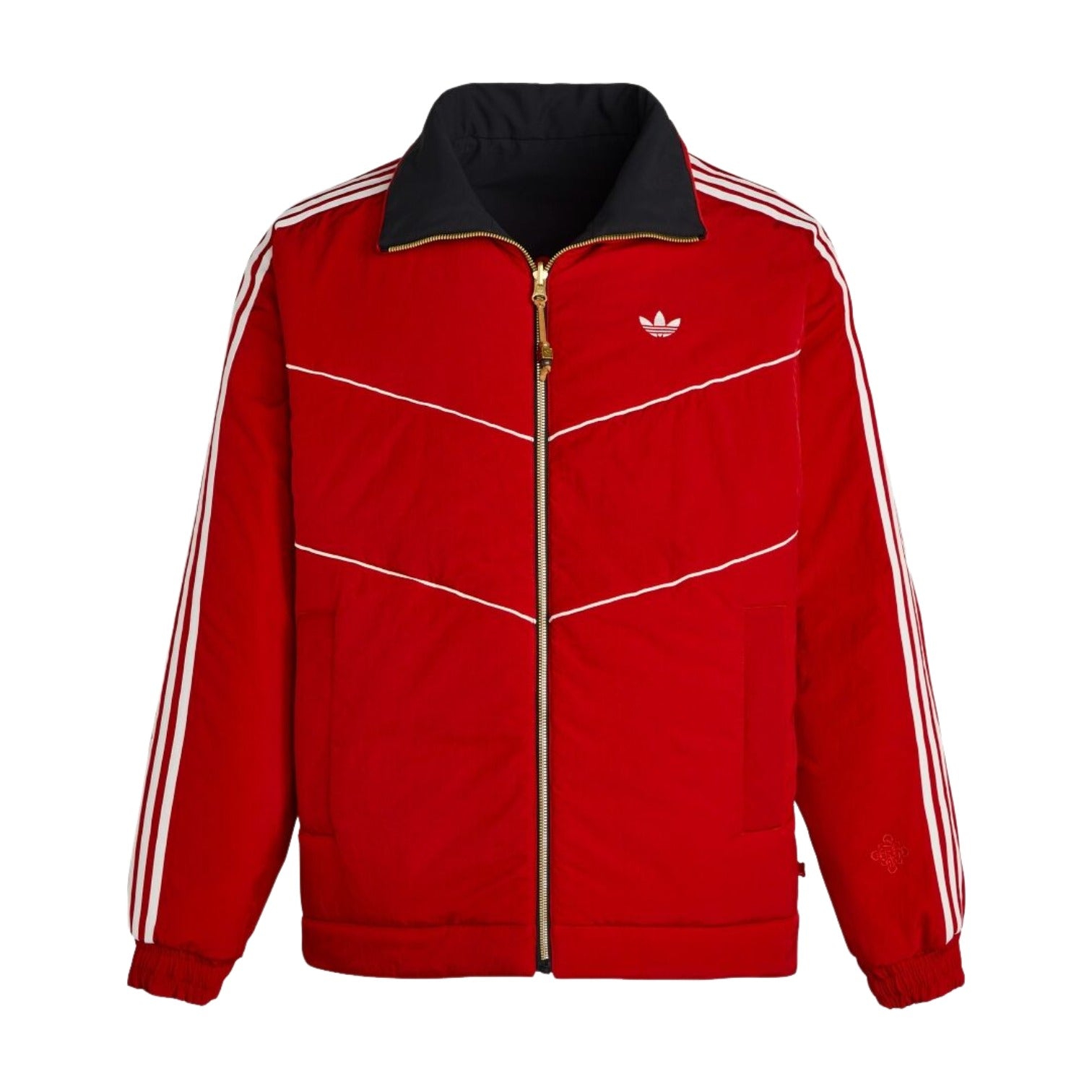 adidas LNY Jacket Padded 'Black Better Scarlet' KT0639