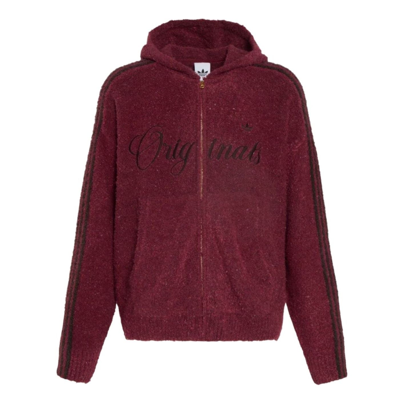 adidas Crafted Jacket Hoodie 'Collegiate Burgundy' KT0718