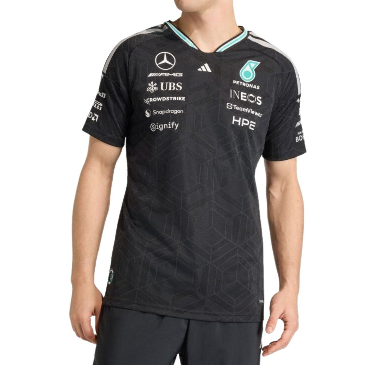 adidas x Mercedes AMG Petronas Formula 1 Team Driver Authentic Jersey 'Black' KE5325