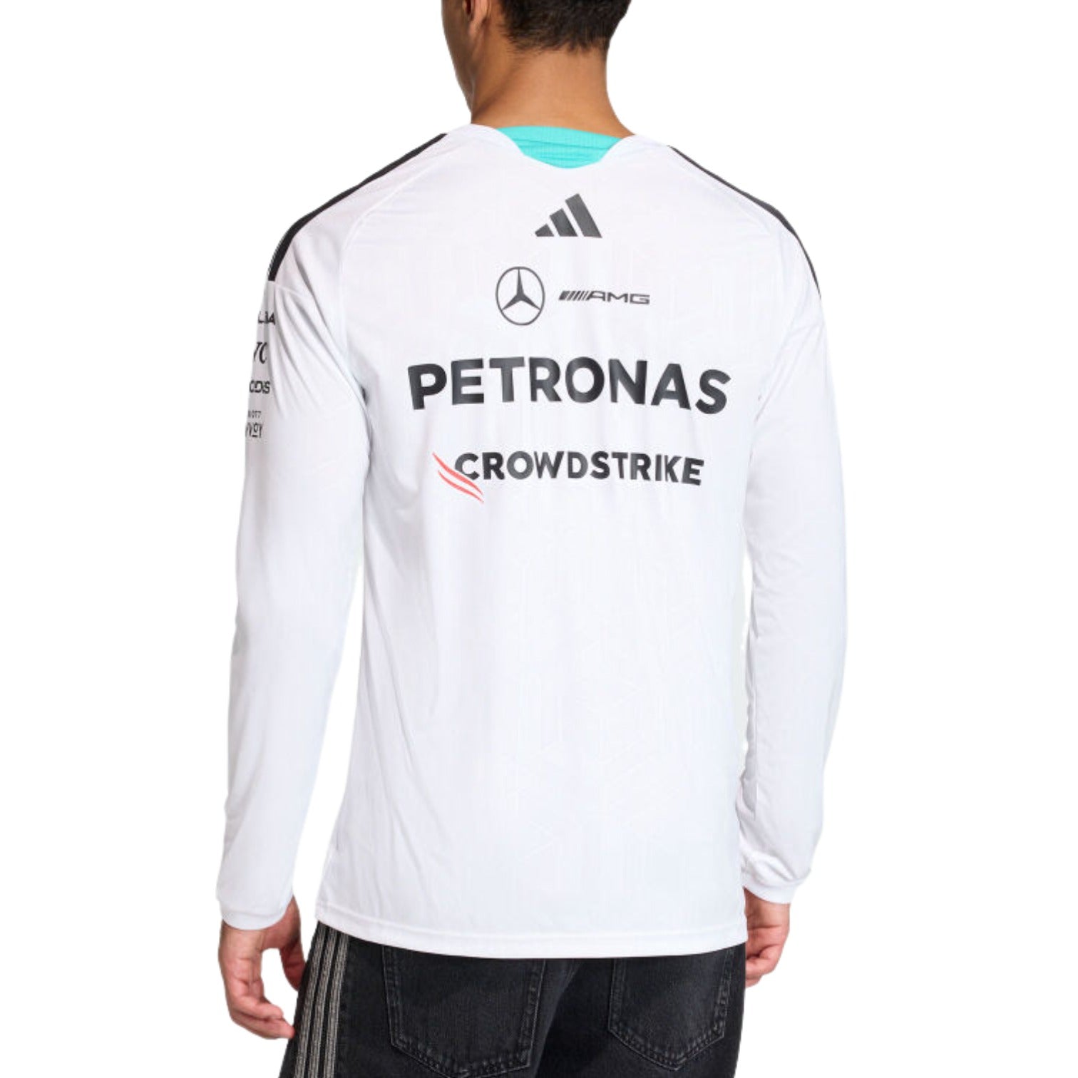 adidas x Mercedes AMG Petronas Formula 1 Longsleeve Team Driver Jersey 'White' KF0147