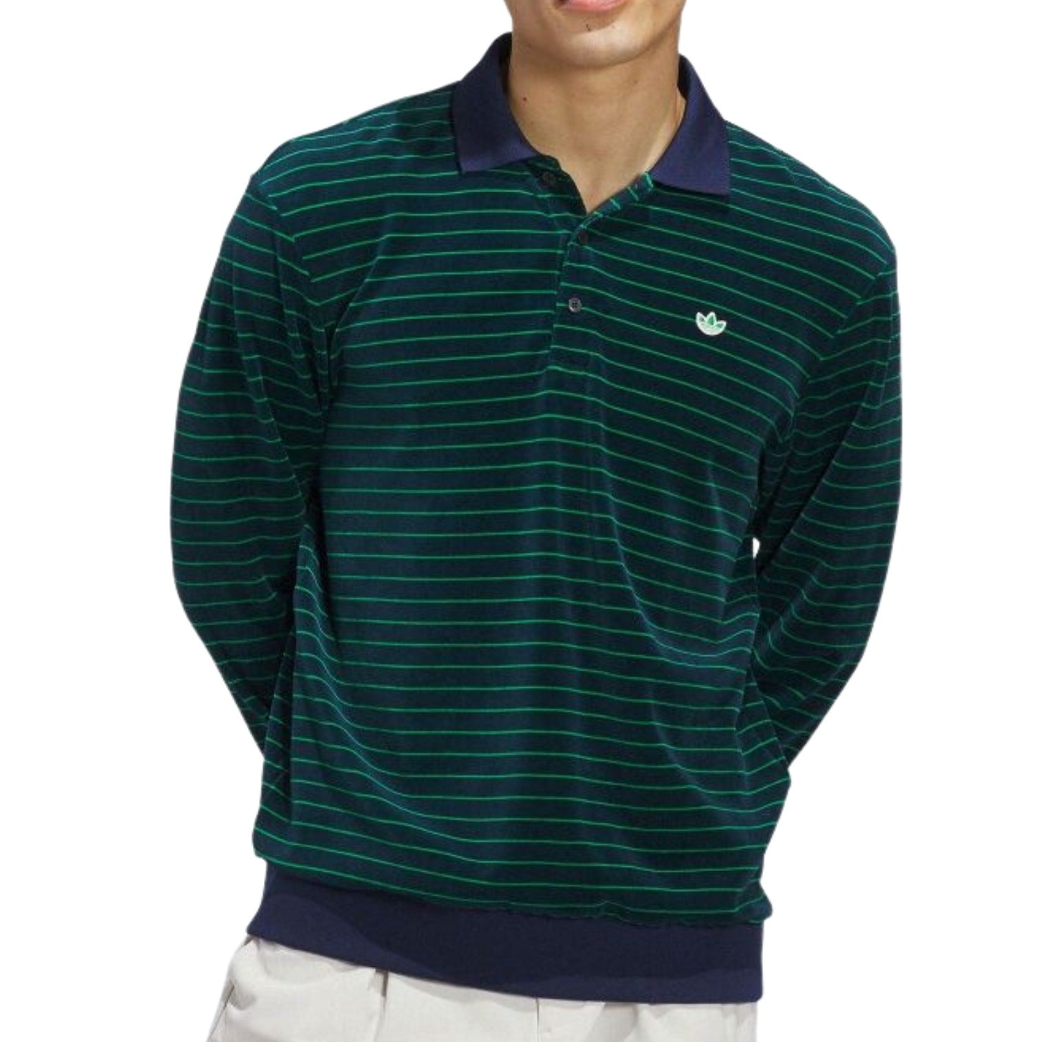 adidas Long Sleeve Shirt 'Night Indigo Green' JN9724