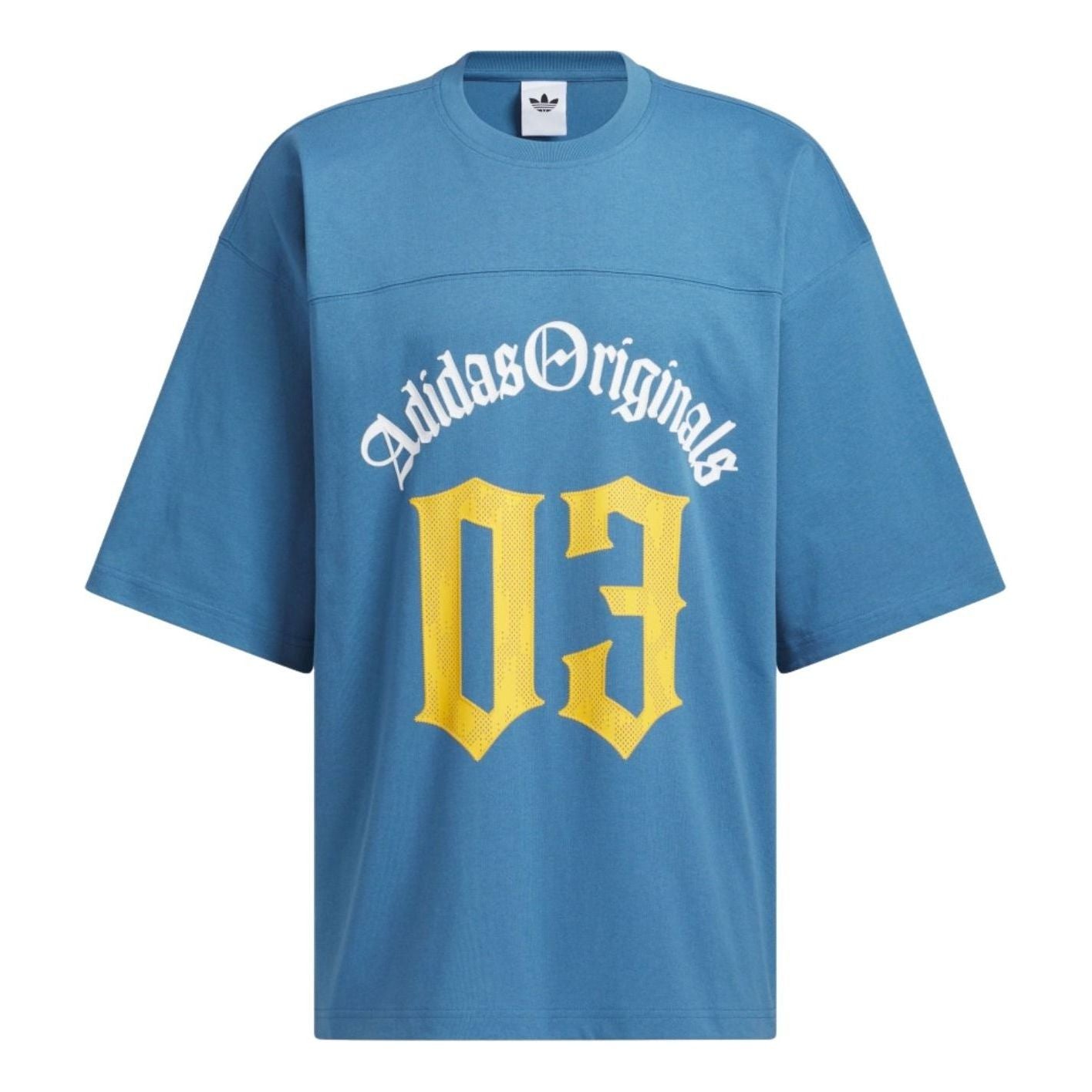 adidas Oversized Fit T-Shirt Asia Sizing 'Blue' KT3040