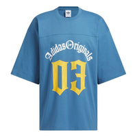 adidas Oversized Fit T-Shirt Asia Sizing 'Blue' KT3040