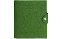 HERMES Togo Calfskin Storage Bag Small Size Unisex Orchid Green