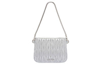 MIU MIU Maritime SASSY Soft Sheep Leather Shoulder Bag, Handbag, Shoulder Bag Women's Silver