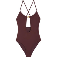 CELINE Triomphe Cross Back Swimsuit