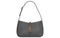 SAINT LAURENT LE5A7 Cow Leather Shoulder Bag Handbags Shoulder Bags Regular Women's Gray White