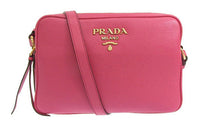 PRADA Leather Shoulder Bag, Crossbody Bag Regular Women's Pink