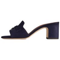 Loro Piana Slide Slippers 5.5cm Women's Blue
