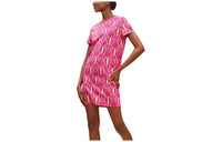 HERMES Short-Sleeved Dresses Women's Rose