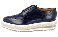 PRADA Platform Shoes Men's Dark Blue
