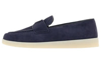 PRADA Logo Plaque Slip On Loafers