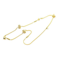 SAINT LAURENT 2000-2023 Plated Long Costume Necklace
