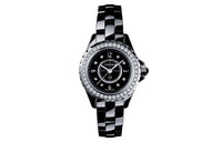 CHANEL J12 Collection Wrist Watch Quartz Movement Ceramic Strap Black Dial Women's H2571