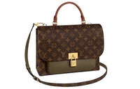 LOUIS VUITTON Marignan Canvas With Leather Messenger Bag Handbag Shoulder Bag Crossbody Bag Regular Women's Brown