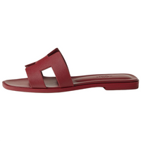 HERMES Oran Slip-Resistant Slide Slippers Women's Red