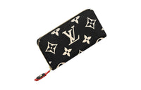 LOUIS VUITTON Crafty Zippy Wallet 12 Card Slot Black