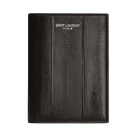 SAINT LAURENT PARIS Eel Skin Wallet Regular Men's Caramel Brown