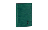 LOUIS VUITTON Epi Leather Studded Leather Trim Wallet Men's Green