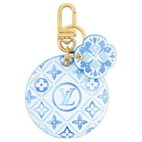 LOUIS VUITTON Leather Bag Accessories Women's Light Blue & Light Green