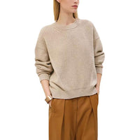 HERMES Cashmere Sweater Women's Beige