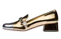 MIU MIU Casual Single Shoes Women's Gold