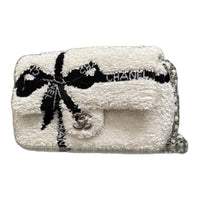 CHANEL Sequins Shoulder Bag Crossbody Bag Regular Women's White