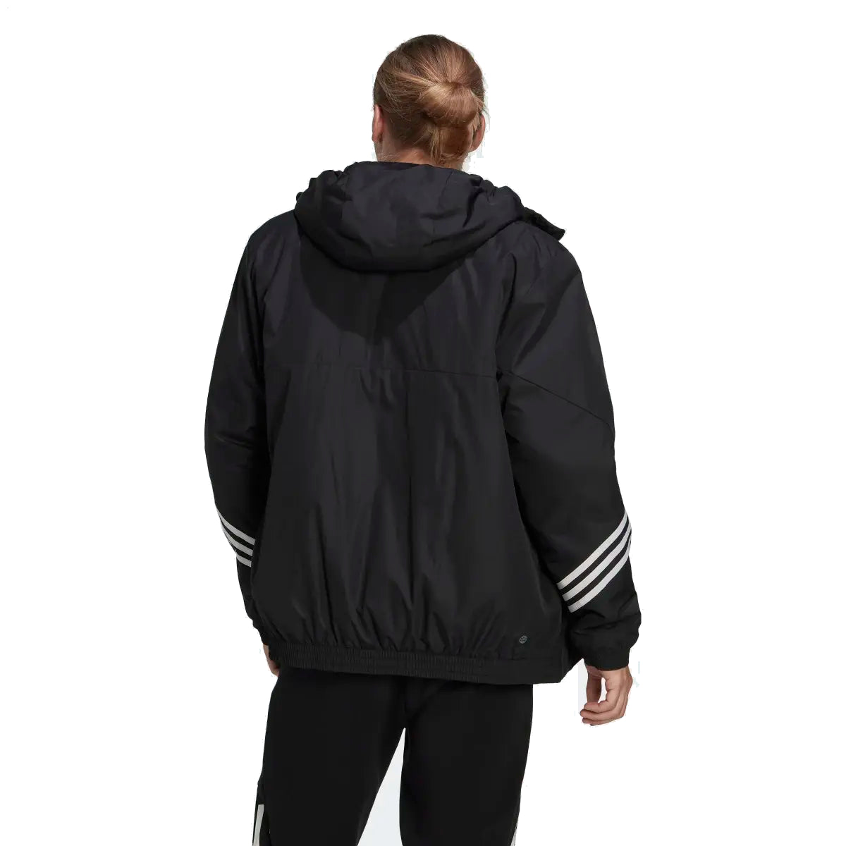 adidas Back to Sport Hooded Jacket Asia Sizing 'Black White' HG6010