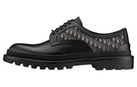 DIOR Explorer Derby Casual Leather Shoes Men's Pitch Black