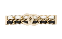 CHANEL Hair Clips Women's Gold/Black
