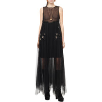 CHANEL Sleeveless Dress Women's Black