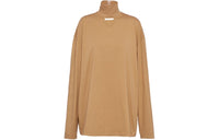 PRADA SS24 Drop Shoulder Sleeve T-Shirt Women's Khaki
