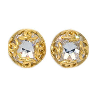 CHANEL 1995 Button Clip on Earrings