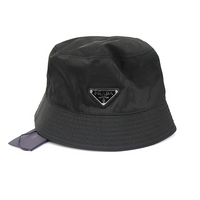 PRADA Nylon Bucket Hats Women's Black