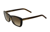SAINT LAURENT Acetate Rectangular Sunglasses Women's Brown