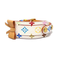 LOUIS VUITTON Leather Canvas Hardware Accessories Wristbands Women's Multicolor