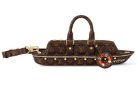 LOUIS VUITTON Leather Handbag Unisex Brown