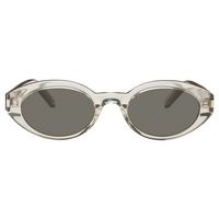 SAINT LAURENT Acetate Oval Sunglasses Men's Beige