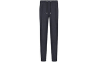 DIOR Quarterly New Products Knitted Sweatpants Men Blue
